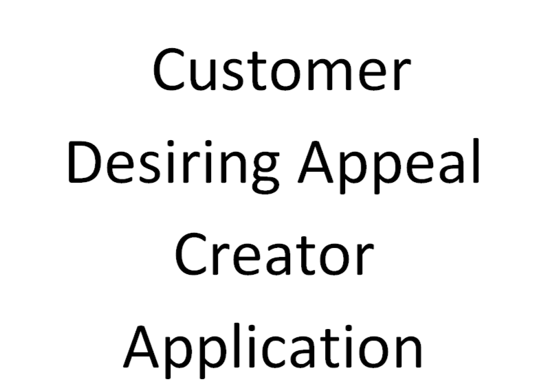 Customer Desiring Appeal Creator CDCA