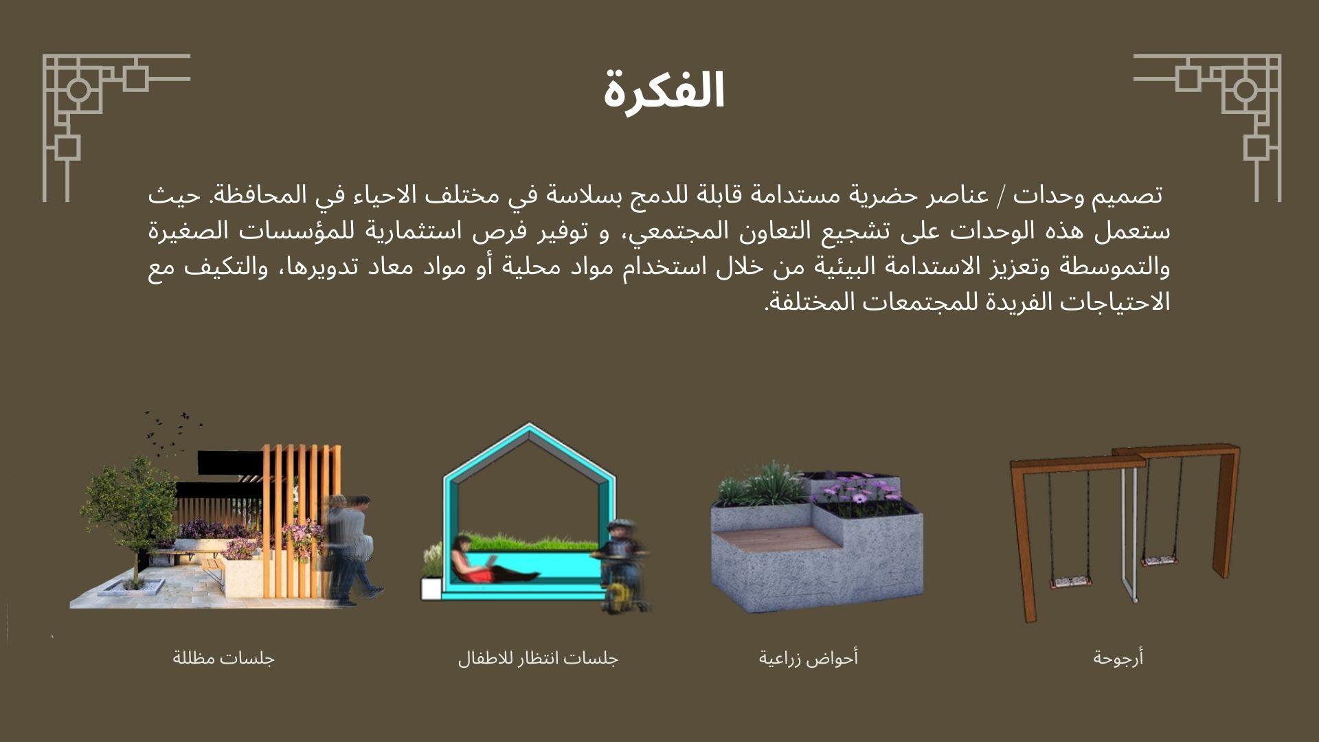 تصميم إضافات حضرية لتحسين الحياة الحضرية للأحياء السكنية